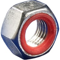 APM Hexseal Hardware, Hexnut, Self Sealing, 10-32 Thread Size, Steel Zinc Plated