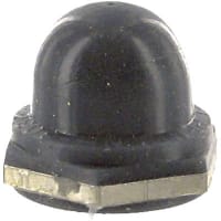 APM Hexseal Boot, Pushbutton, 1/2-32NS-2B Thread Size, Silicone Rubber ID .422, Gray