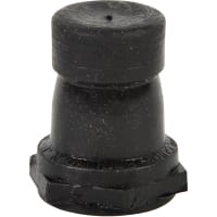 APM Hexseal Boot, Flathead, 15/32-32NS-2B Thread Size, Silicone Rubber ID .344, Black