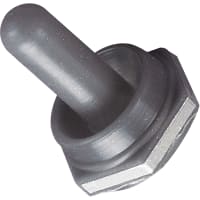 APM Hexseal Boot, Full Toggle Switch, 1/2-32 ThreadSize, Silicone Rubber, Gray