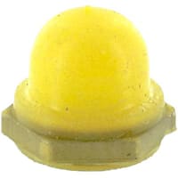 APM Hexseal Accessory, Pushbutton Boot, Silicone Rubber, Brass, Nickel Plated, Hex Seal