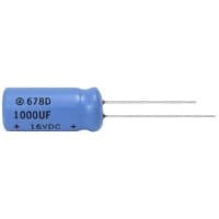 Vishay Specialty Capacitors 100uF 40 V Aluminum Electrolytic Capacitor, 678D Series 3000h 10 x 16mm