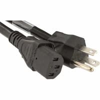 Volex Power Cords Power Cord, C13, 5-15P Plug, 3 Cond SJT Cbl, 6'7", 14 AWG, PVC Jkt, Plastic Ins