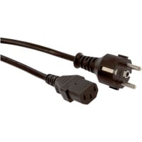 Volex Power Cords Power Cord, C13, CEE 7/VII Plug, 3 Cond H05VV-F Cbl, 8.2ft., 1sq.mm, PVC Jkt