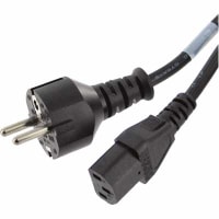 Volex Power Cords Power Cord, C13, CEE 7/VII Plug, 3 Cond H05VV-F Cbl, 6.5ft., 1sq.mm, PVC Jkt