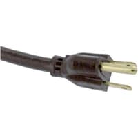 Volex Power Cords Power Cord, 5-15P Plug, Stripped End, 3 Cond SJT Cbl, 6'7", 16 AWG, PVC Jkt