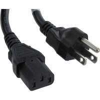 Volex Power Cords Power Cord, C13, 5-15P Plug, 3 Cond SJT Cbl, 6'7", 18 AWG, PVC Jkt, Plastic Ins