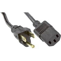 Volex Power Cords Power Cord, C13, 5-15P Plug, 3 Cond SVT Cbl, 7'6", 18 AWG, PVC Jkt, Plastic Ins