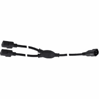 Volex Power Cords Power Cord, C13, C14 Plug, 3 Cond SJT Cbl, 6, 2 ft. (Legs), 18 AWG, PVC Jkt