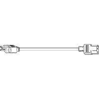 Volex Power Cords Power Cord, C13, 5-15P Plug, 3 Cond SJT Cbl, 8ft., 18 AWG, PVC Jkt, Plastic Ins