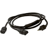 Volex Power Cords Power Cord, C13, 5-15P Plug, 3 Cond SJT Cbl, 6, 2 ft. (Legs), 16 AWG, PVC Jkt