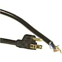 Volex Power Cords Cord, Power, 5-15P Plug, Stripped End, 3 Cond SJT Cbl, 9'10", 18 AWG, Shld