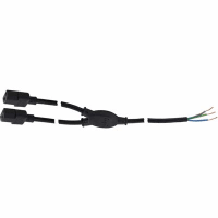 Volex Power Cords Power Cord, C13, 5-15P Plug, 3 Cond SJT Cbl, 6, 2 ft. (Legs), 18 AWG, PVC Jkt