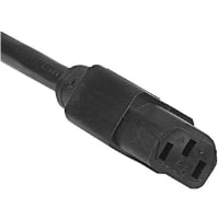 Volex Power Cords Cord, Power, C13, Stripped End, 3 Cond, 9'10", Black, Plastic Ins, +60C Temp Rtg