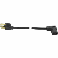 Volex Power Cords Cord, Power, C13, Right Angle, 5-15P Plug, 3 Cond SJT Cbl, 6'7", 16 AWG, Shld