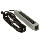 Waber by Tripp Lite Power Strip, Basic, 9 Outlets, Wall/Desk Mnt, Cur-Rtg 15A, 15ft. Cord, Vol-Rtg 120VAC