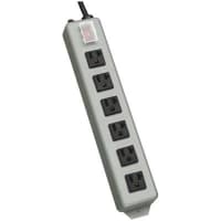 Waber by Tripp Lite Power Strip, Basic, 6 Outlets, Wall/Desk Mnt, Cur-Rtg 20A, 15ft. Cord, Vol-Rtg 120VAC