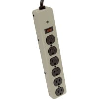 Waber by Tripp Lite Surge Suppressor, 6, 15 A 6 ft., 1.25 lbs., UL Listed, 15 A, 120 VAC, Metal