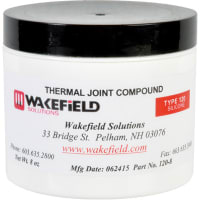 Wakefield Thermal Joint Compound, Grease, Jar, 8 oz (237ml), Wht, Silicone Oil Based, 120 Series