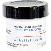 Wakefield Thermal Grease, 2 oz, Jar, Silicone Oil-Based Thermal Joint Compound, 120 Series