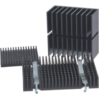 Wakefield Heatsink; Omnidirectional; 15.2mm; Black Anodized; with Tape