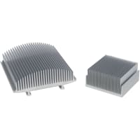 Wakefield Heat Sink, Aluminum Extrusion, Flat Back, 5.375" W x 1.312" H x 72" L, 1.8DegC/W