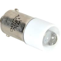 Wamco Inc. Lamp, LED, T3-1/4 Base, BA9s, 120MB Replacement, White, 110V-130V, 6mA