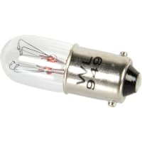 Wamco Inc. Lamp, T-3 1/4, BA9s Base, 130V, 22mA, 2CC-2F Filament, 2000 Hours