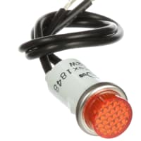 Wamco Inc. Panel Mount Indicator Orange Incandescent Lead Wires 28 VDC WL-1090 Series