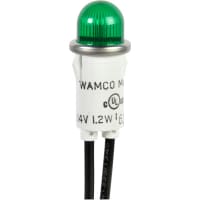 Wamco Inc. INC IND .50INCH Green 14V Dome 6INCH LDS