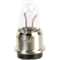 Wamco Inc. Lamp, T-1, Sub-Midget Flange Base, 5V, 60mA, 5000 Hours, C-2R Filament