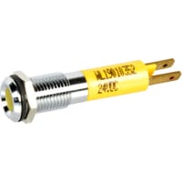 Wamco Inc. LED IND 5mm 24VDC YELL BRIGHT Chrome