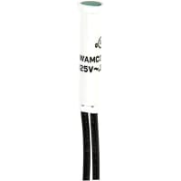 Wamco Inc. Indicator Pnl-Mnt Neon Green 0.31 in. Mounting Hole 105-125 VAC Wire Leads