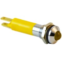 Wamco Inc. LED IND 8mm Yellow 12V Satin BZL