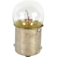 Wamco Inc. Lamp, G-6, BA15s Base, 6.5V, 1020mA, C-2R Filament, 500 Hours