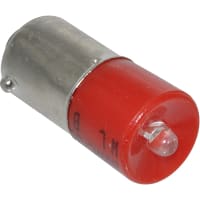 Wamco Inc. LAMP, RED LED, T-3 1/4 BAYONET, 130 VAC, 120 MCD, REPLACES 949