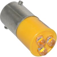 Wamco Inc. Lamp, T10X25 Ba9S 3X3Mm Led 24Vac/Dc Yellow W/Half-Wave Rectifier