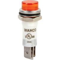 Wamco Inc. LED Ind .50" Amber 28V Cyl .25 QCT