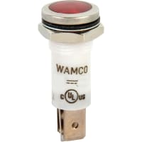 Wamco Inc. LED Ind .50" Red 6V Flush .25 QCT