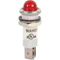 Wamco Inc. LED Ind .50" Red 28V SDome .25 QCT