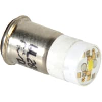 Wamco Inc. LED Lamp; T 1 3/4 Midget Flange; White; 28V; Bi-Polar