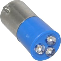 Wamco Inc. LAMP;T10X25 BA9S 3X3MM LED 130VAC BLUE