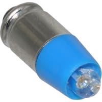 Wamco Inc. LAMP, BLUE LED, T-1 3/4 MIDGET GROOVE, 12 VDC, 350 MCD, REPLACES 336, 386, 393