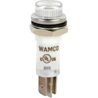 Wamco Inc. LED Ind .50" White 28V Cyl .25 QCT