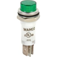 Wamco Inc. LED Ind .50" Green 28V Cyl .25 QCT