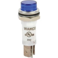 Wamco Inc. LED Ind .50" Blue 28V Cyl .25 QCT