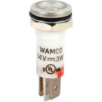 Wamco Inc. LED Ind .50" White 14V Flush .25 QCT