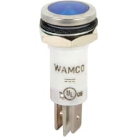 Wamco Inc. LED Ind .50" Blue 28V Flush .25 QCT