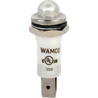 Wamco Inc. LED Ind .50" White 28V SDome .25 QCT