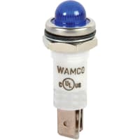 Wamco Inc. LED Ind .50" Blue 28V SDome .25 QCT